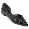 Capone 030 Pointed Toe Low Heel Women Black Shoes 901