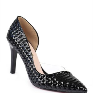 Capone Sabrina Transparent Side Women Black Stiletto