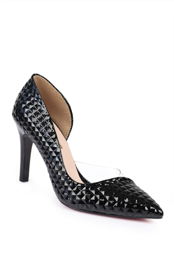 Capone Sabrina Transparent Side Women Black Stiletto