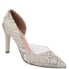 Capone Sabrina Transparent Side Women Gold Snake Stiletto