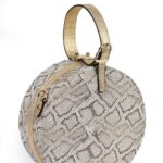 Capone World Women Gold Snake Handbag